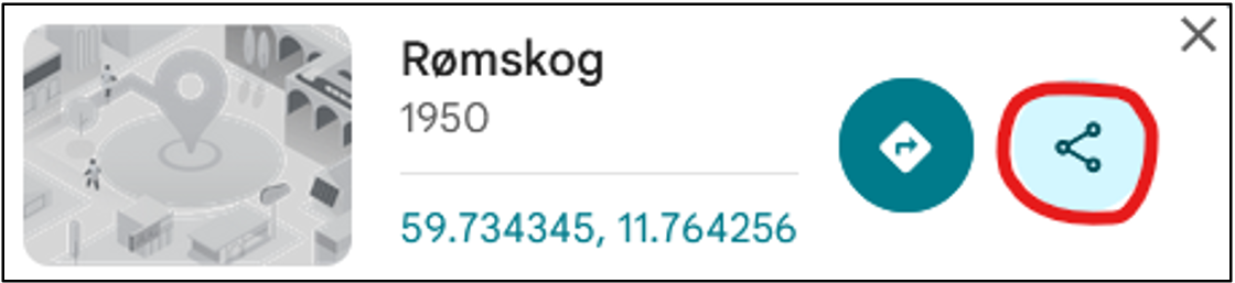 bilde av delesymbol på kart